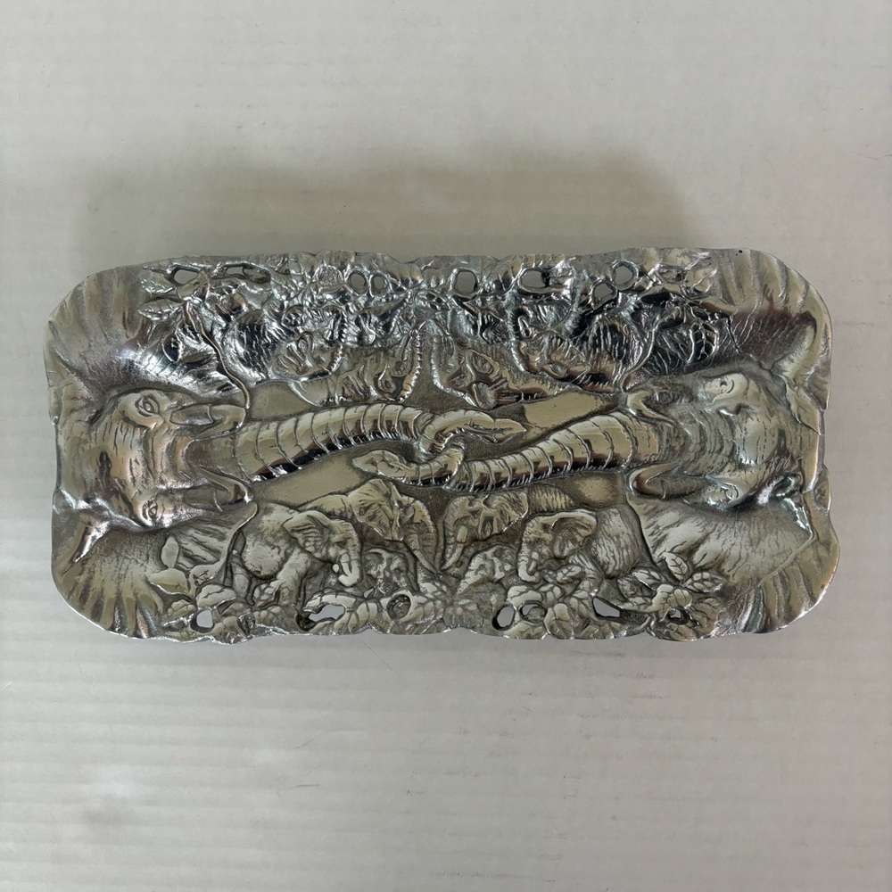 Pewter Elephant Tray